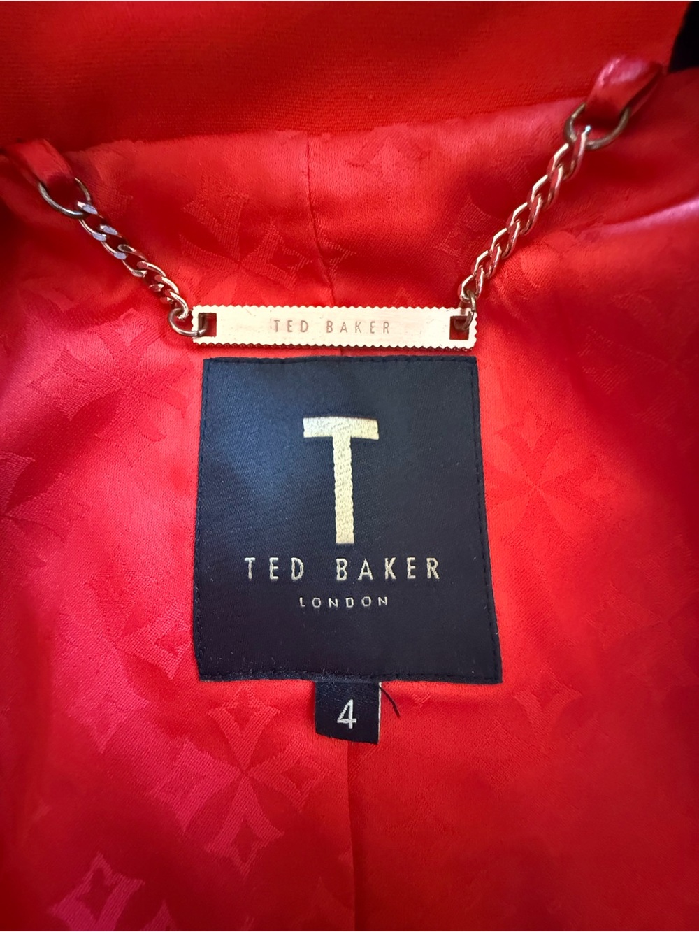 Ted Baker Red Single-Button Blazer - Picture 2 of 6